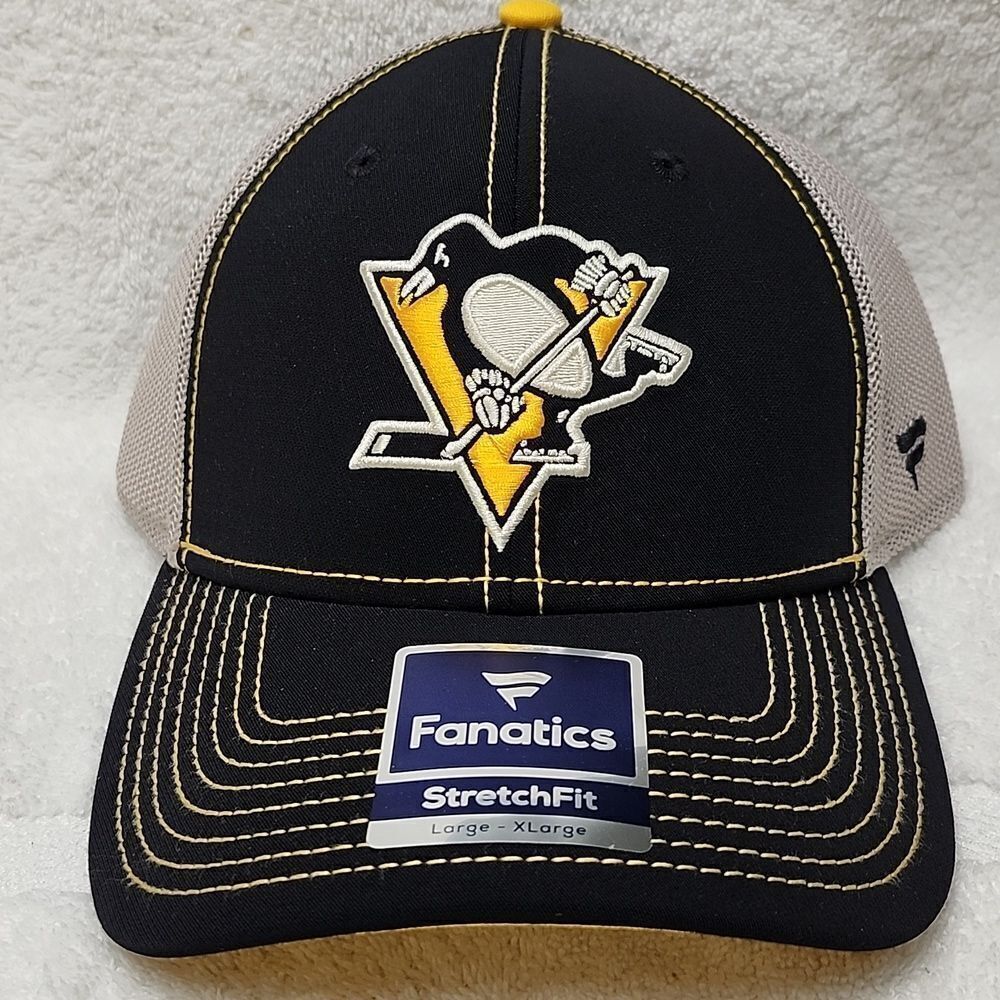 Fanatics Pittsburgh Penguins Trucker L/XL Stretchfit Hat - New